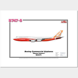 Boeing B747-8 - Boeing "House Colours" (Art Print) Posters and Art